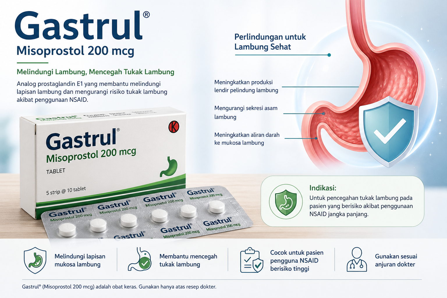 Gastrul untuk Apa? Fungsi, Dosis, Efek Samping, dan Peringatan Penting