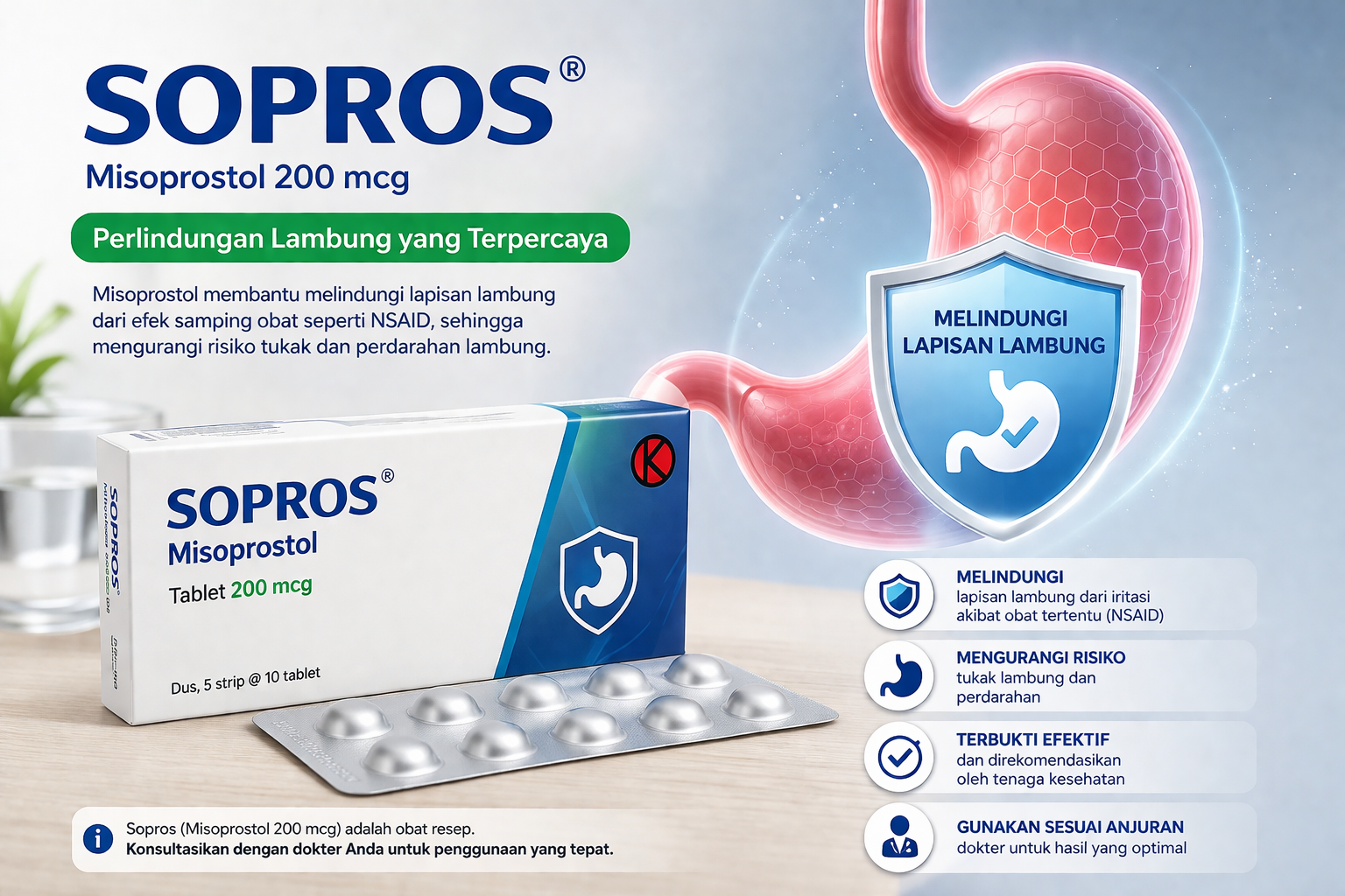 Sopros untuk Apa? Fungsi, Dosis, Efek Samping, dan Peringatan Misoprostol 200 mcg